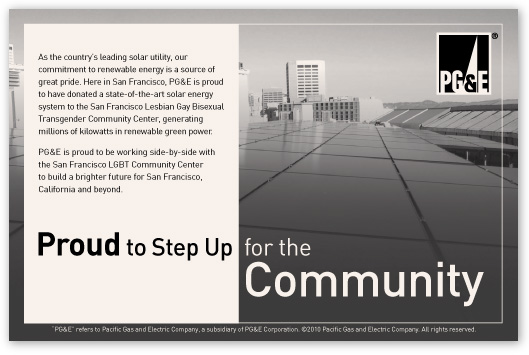 PG&E - LGBT Community Center Ad