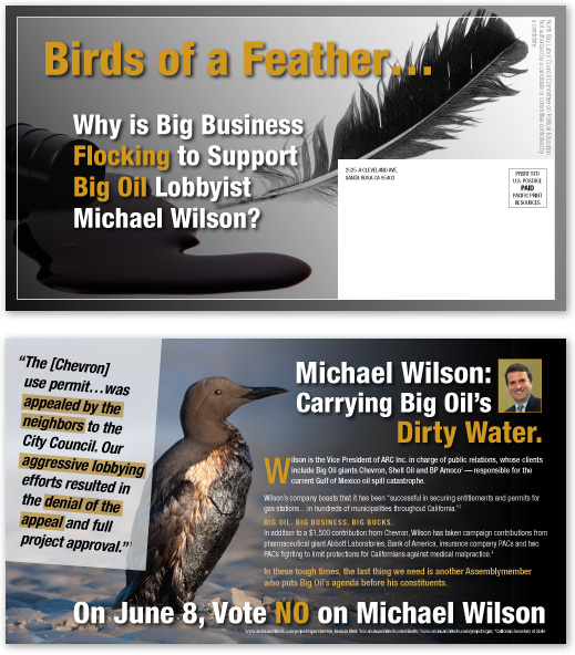 North Bay Labor Council, Direct Mail, Vote No on Michael Wilson